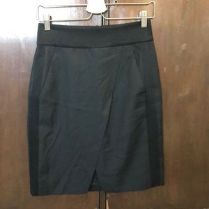 J.Crew Black Tuxedo Skirt - Size 2P